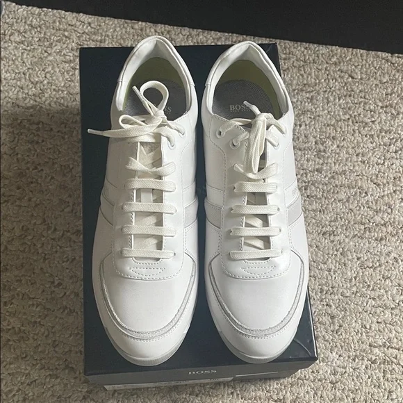 Hugo BOSS brand new Ivory Men's Sneakers size US 9 - Picture 4 of 10